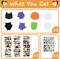 34 PCS Halloween Craft Kits for Kids Halloween Foam Pumpkin Craft Kit